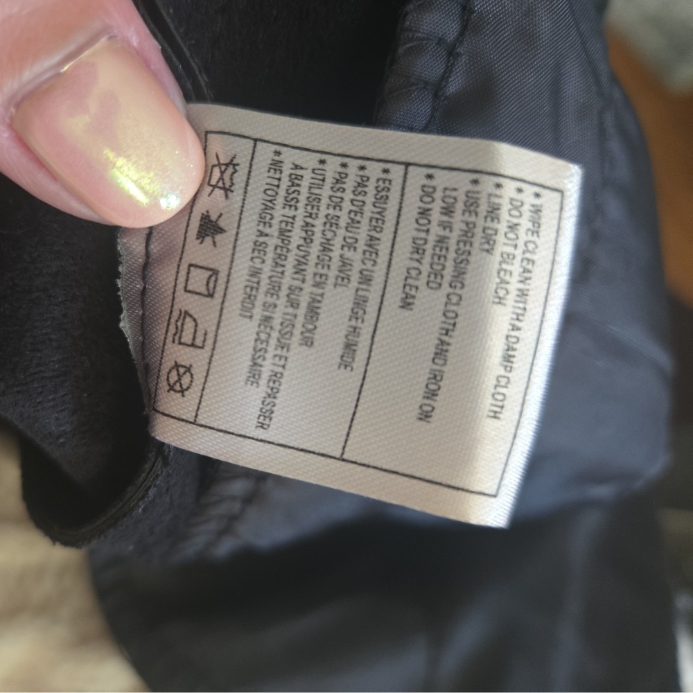 Anthropologie Faux Leather Joggers Black Drawstring Elastic Waist Pants ST-6208 - Picture 5 of 5